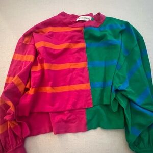 Pants store cropped long sleeve top